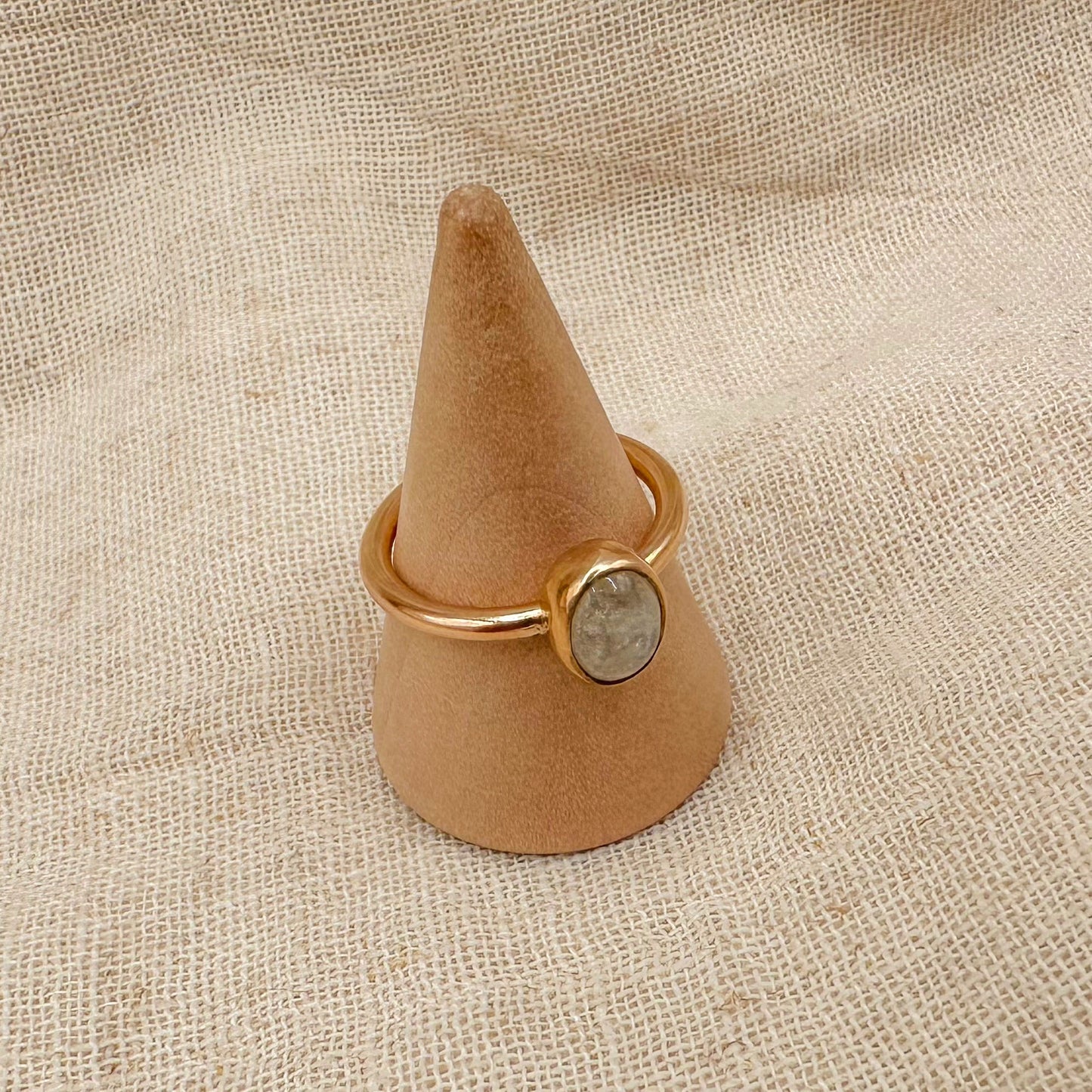 14K GF MOONSTONE STACKING RING