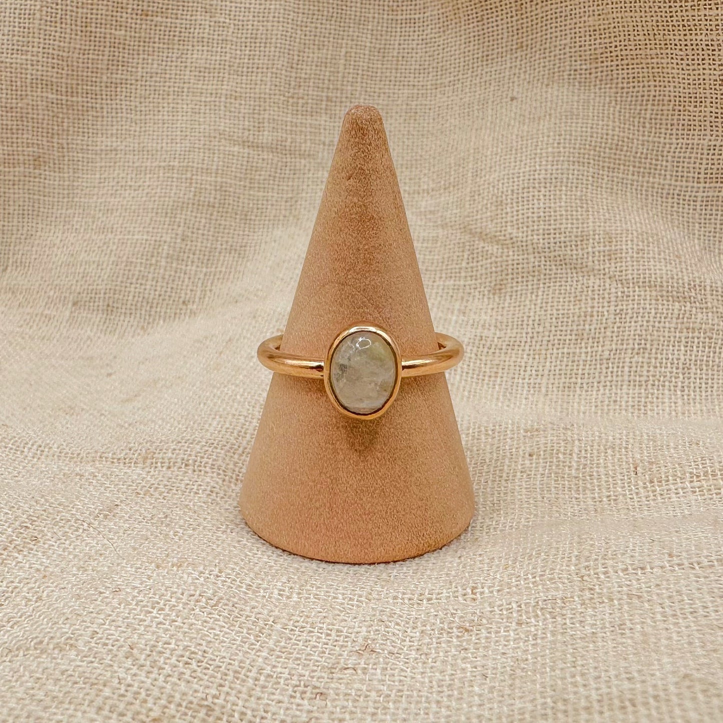 14K GF MOONSTONE STACKING RING