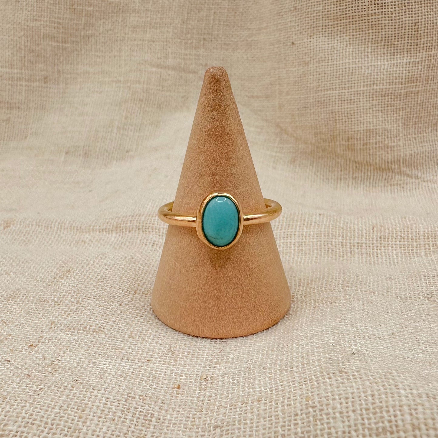14K GF TURQUOISE STACKING RING
