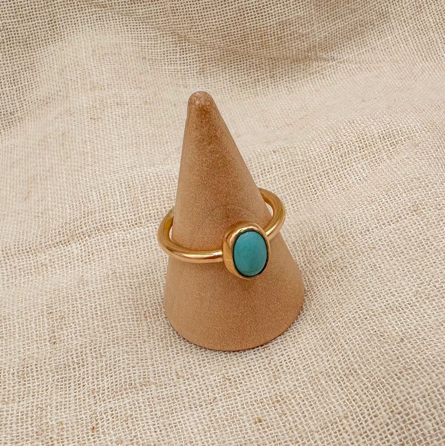 14K GF TURQUOISE STACKING RING