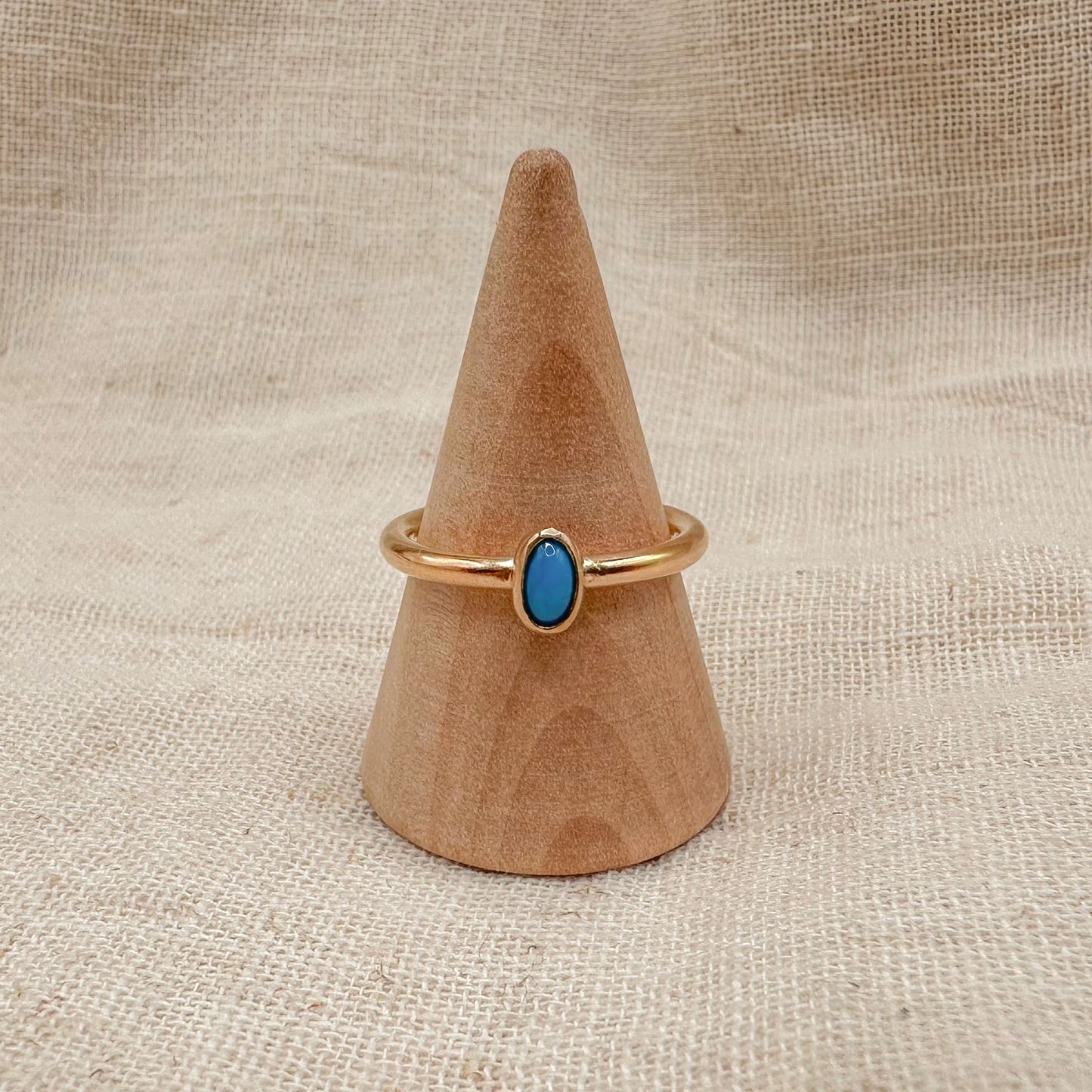 14K GF TURQUOISE STACKING RING