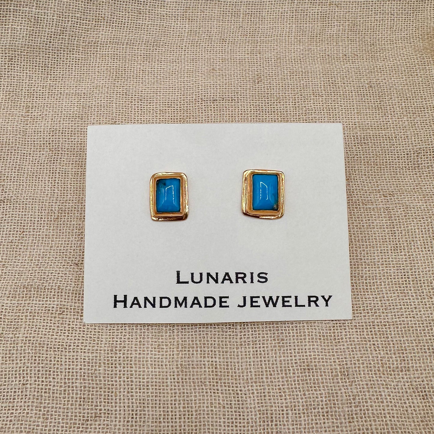 KINGMAN TURQUOISE STUD EARRINGS