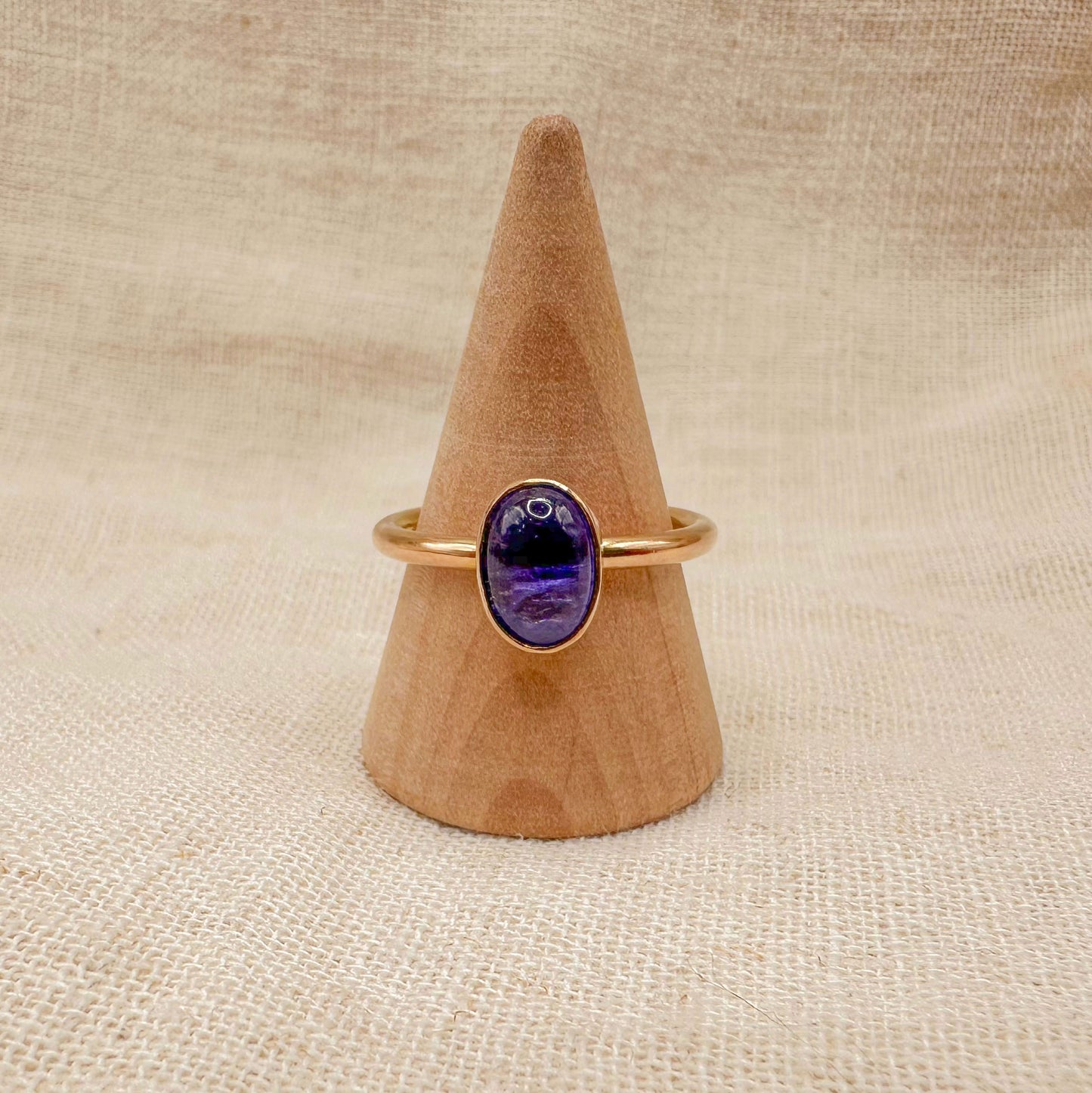14K GF TANZANITE STACKING RING