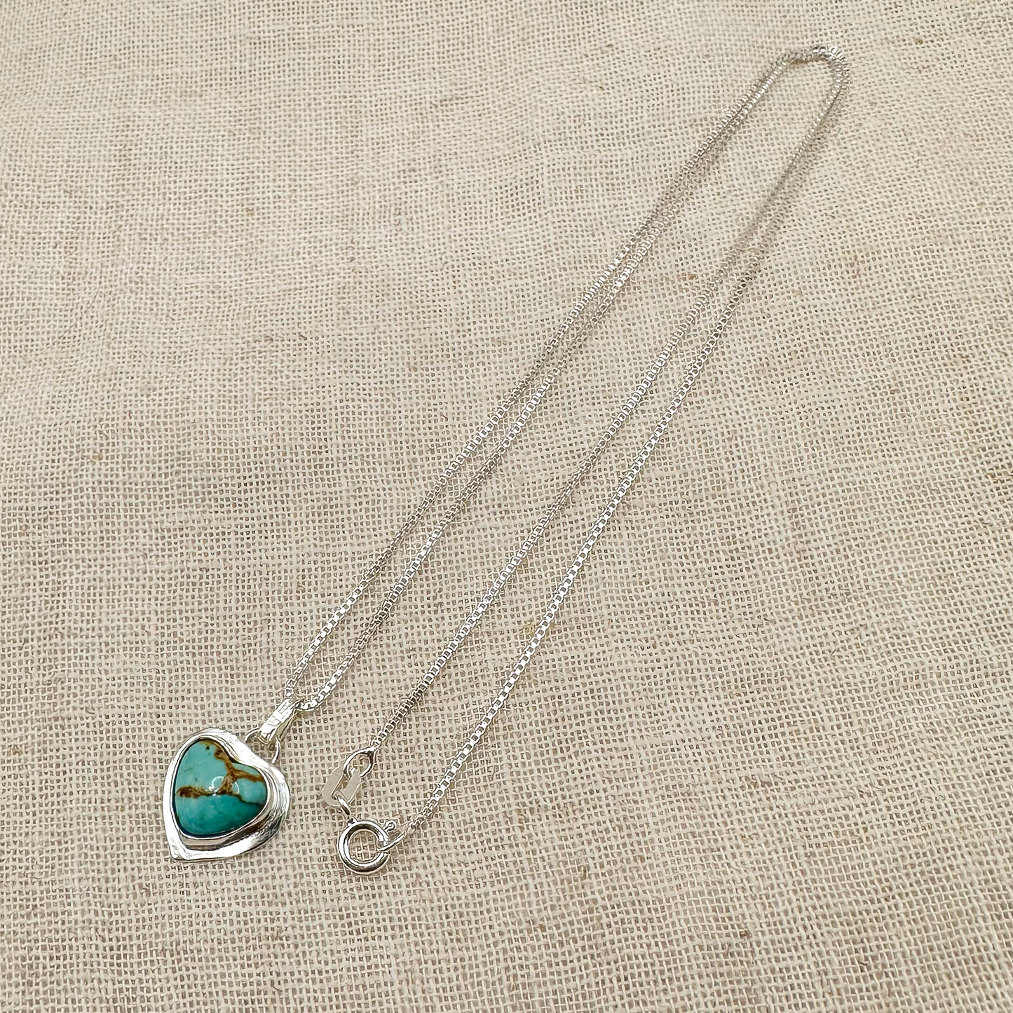 KINGMAN TURQUOISE 925 STERLING SILVER NECKLACE