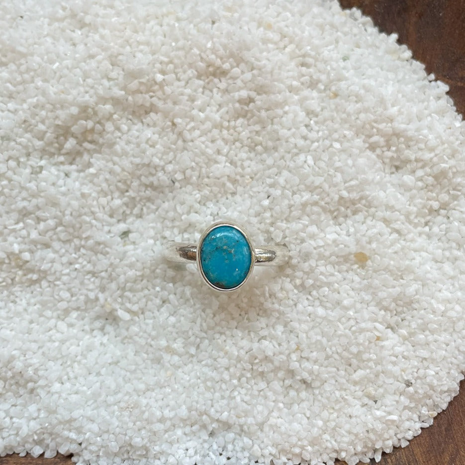 ADJUSTABLE GEM STONE STACKING RING
