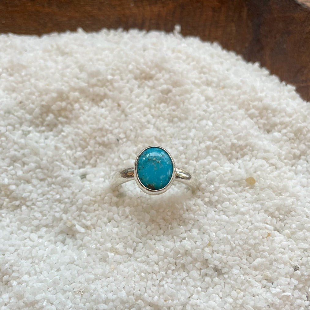 ADJUSTABLE GEM STONE STACKING RING