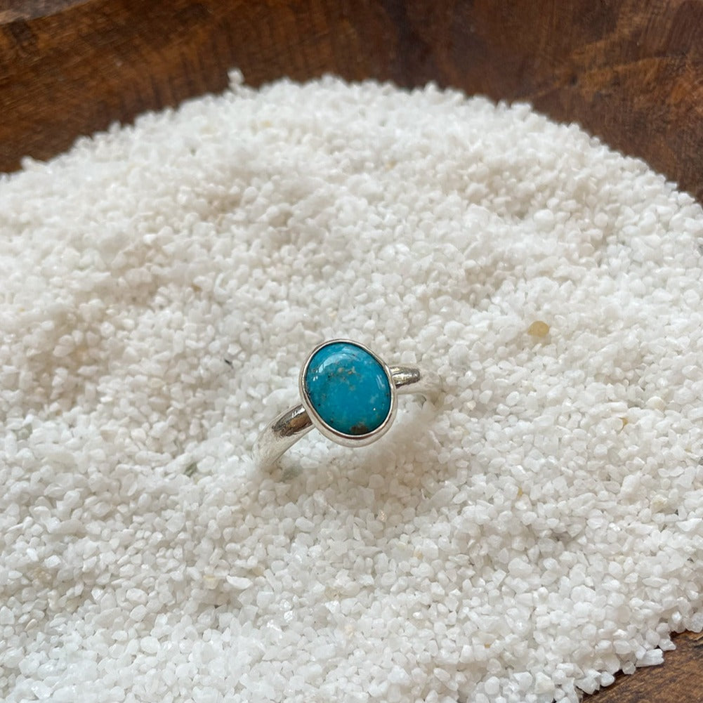 ADJUSTABLE GEM STONE STACKING RING