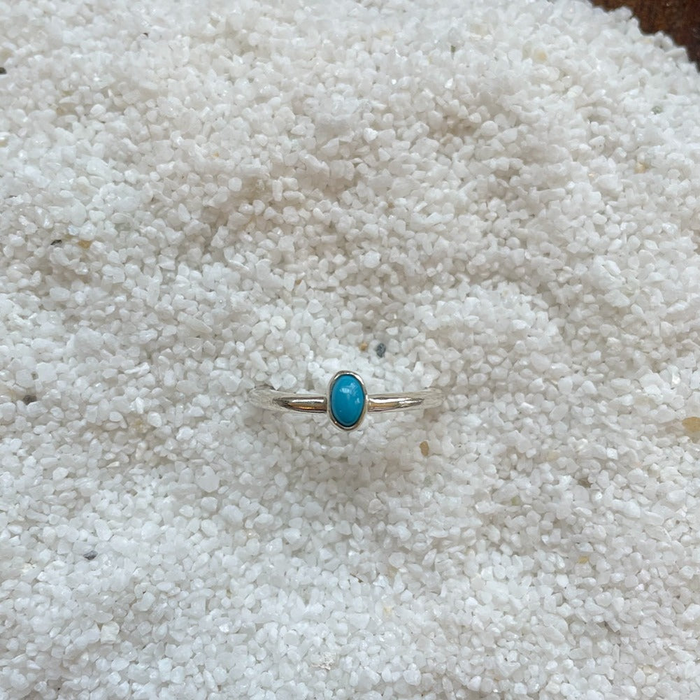 ADJUSTABLE GEM STONE STACKING RING