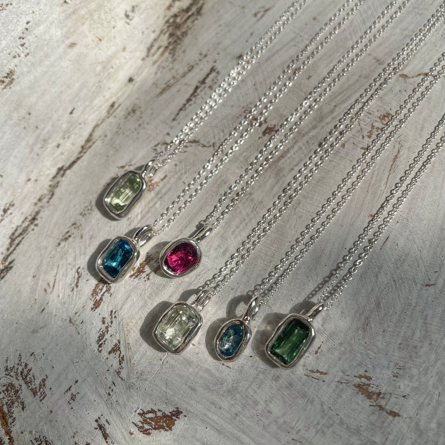 GEMSTONE 925 STERLING SILVER NECKLACE