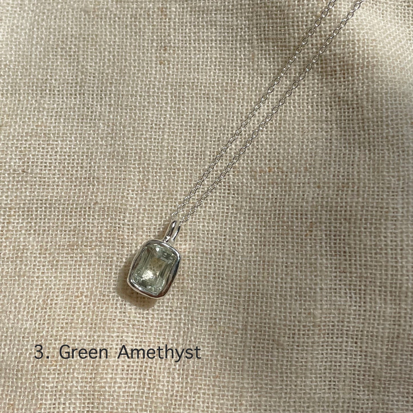 GEMSTONE 925 STERLING SILVER NECKLACE