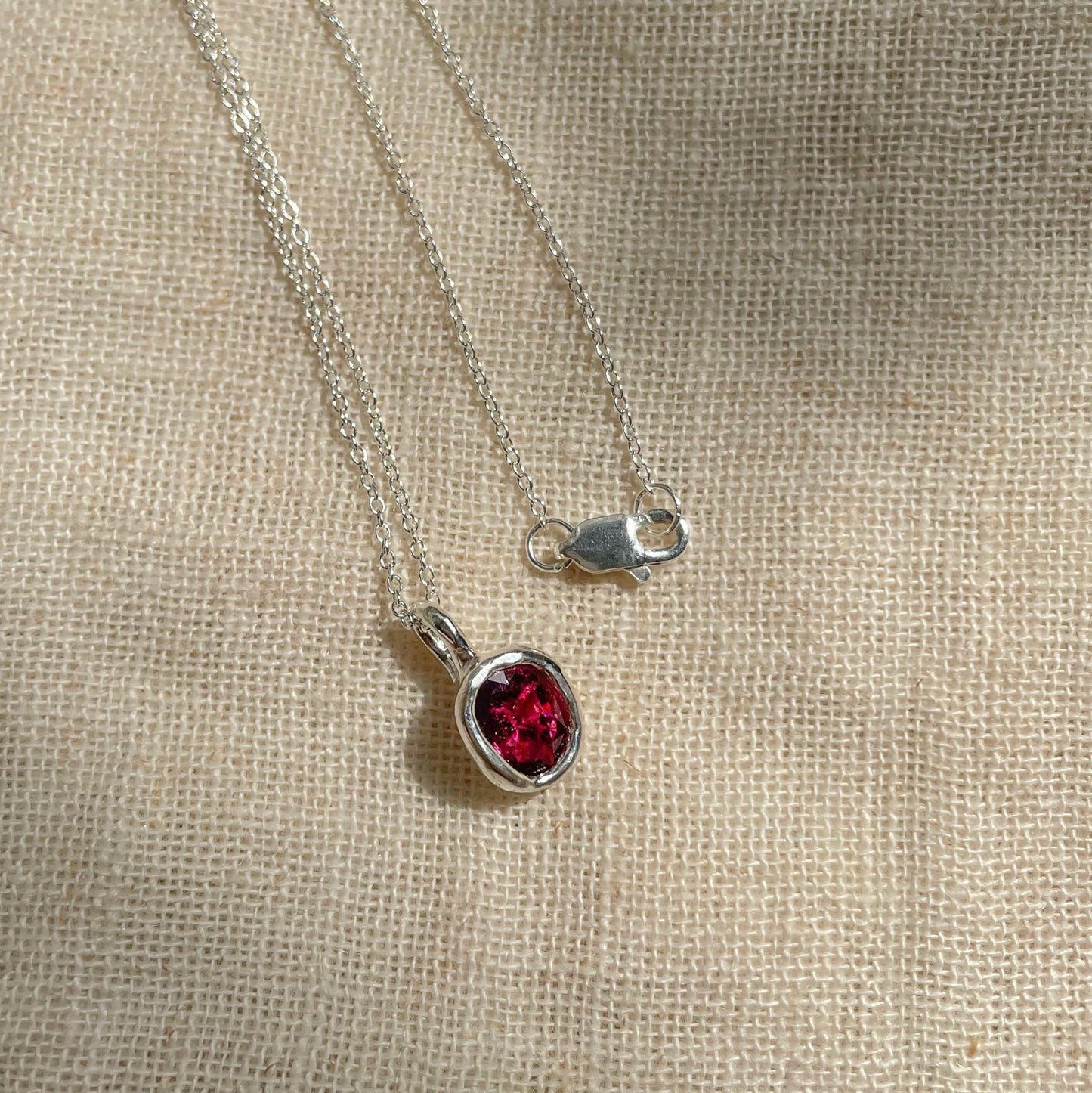 GEMSTONE 925 STERLING SILVER NECKLACE