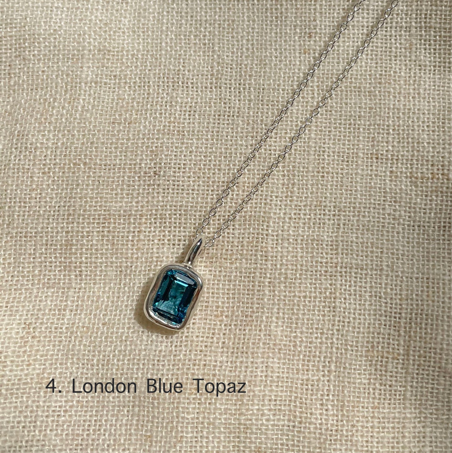 GEMSTONE 925 STERLING SILVER NECKLACE