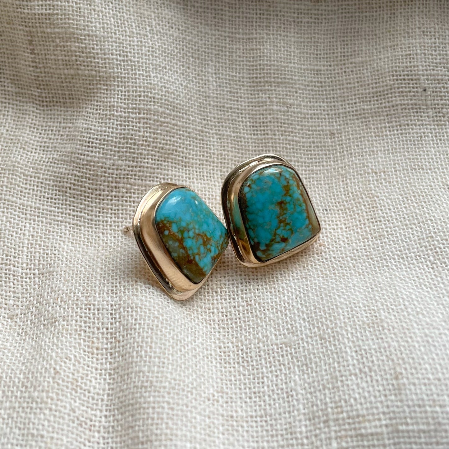 #8 TURQUOISE STUD EARRINGS