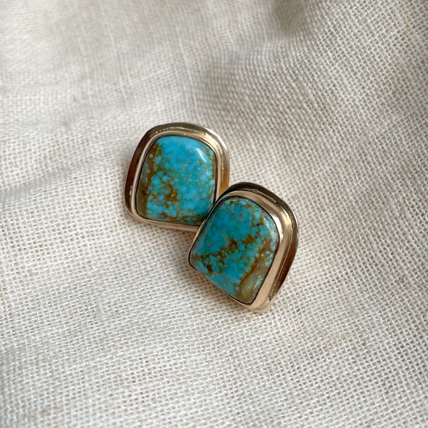 #8 TURQUOISE STUD EARRINGS