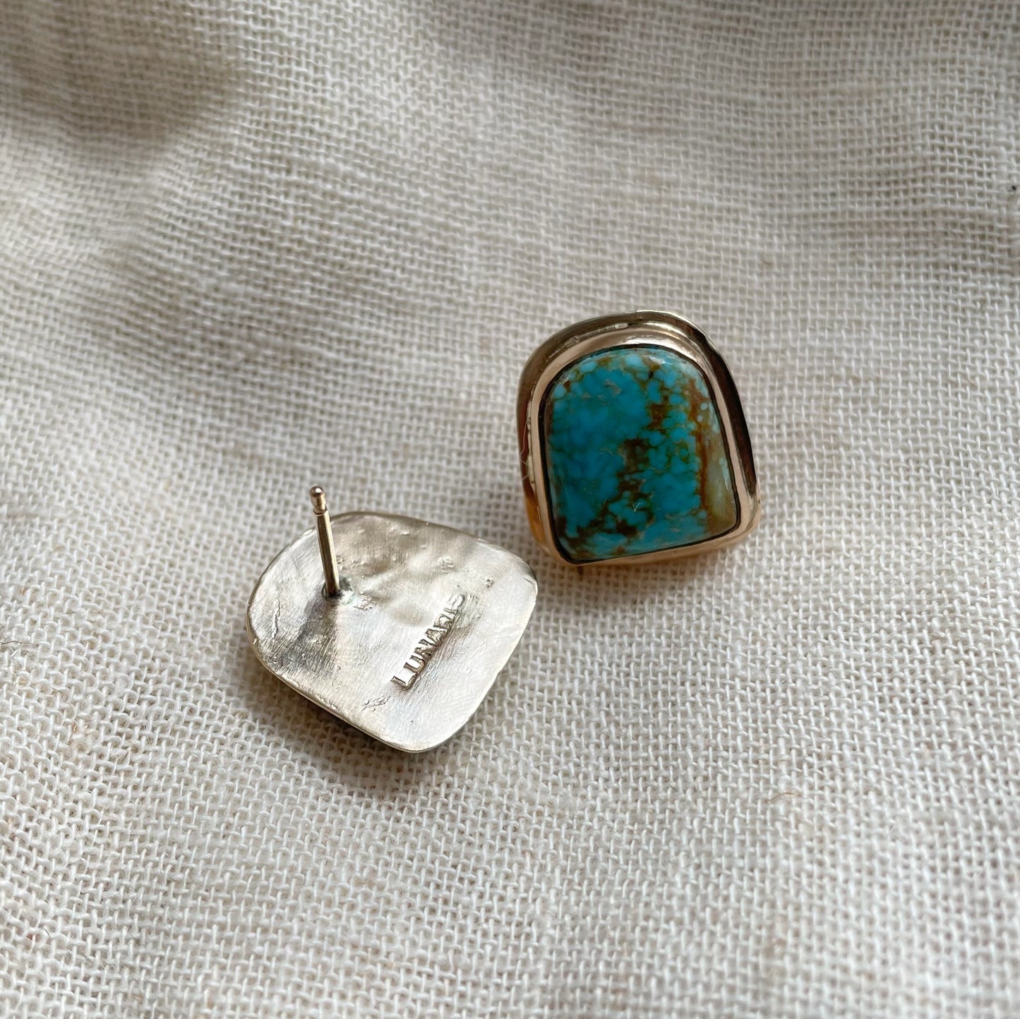 #8 TURQUOISE STUD EARRINGS