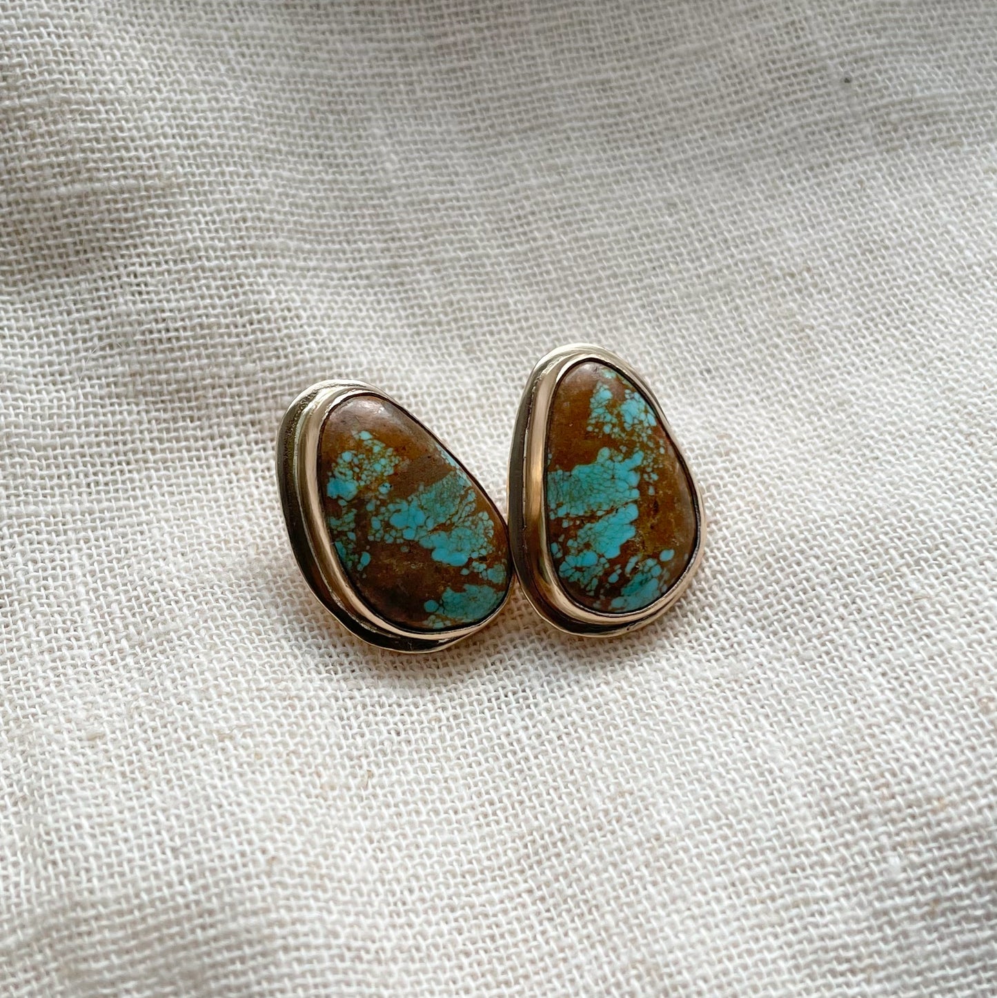 #8 TURQUOISE STUD EARRINGS