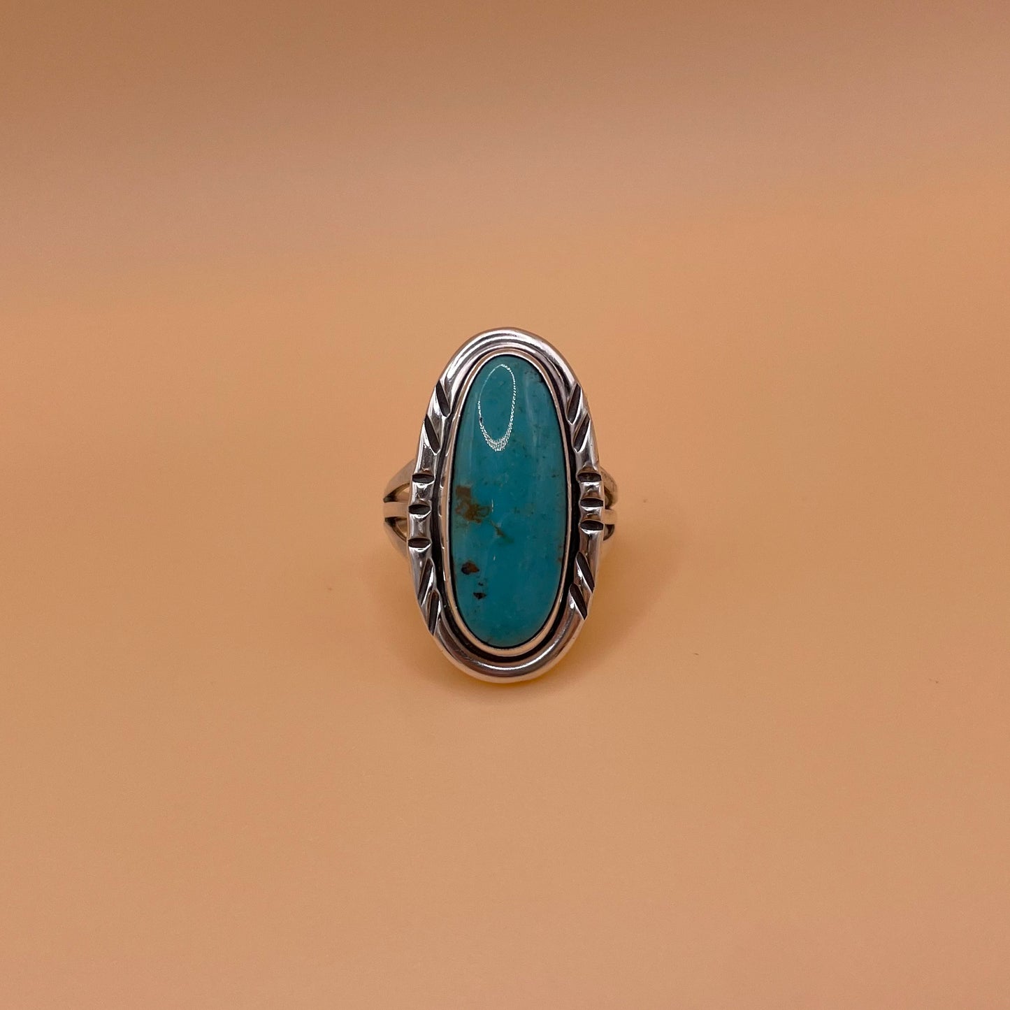 VINTAGE 925SILVER TURQUOISE RING