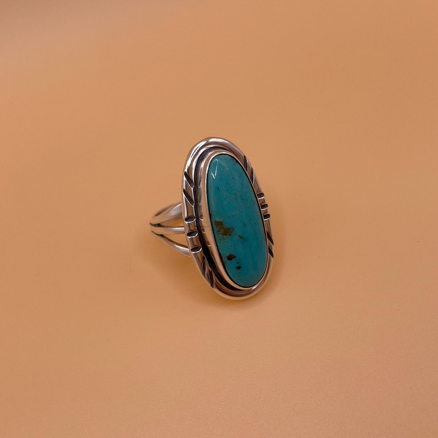 VINTAGE 925SILVER TURQUOISE RING