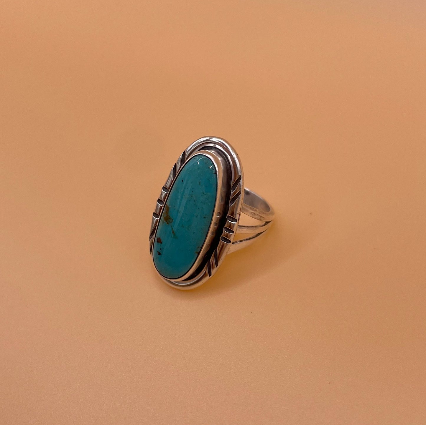 VINTAGE 925SILVER TURQUOISE RING