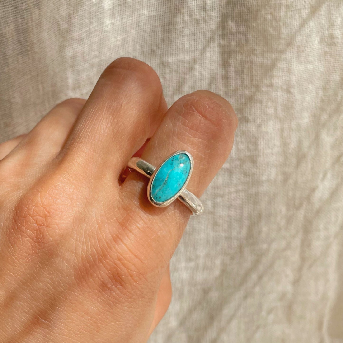 ADJUSTABLE TURQUOISE RING